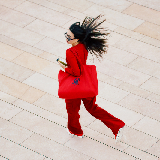 LIPSTICK RED - MAXI TOTE